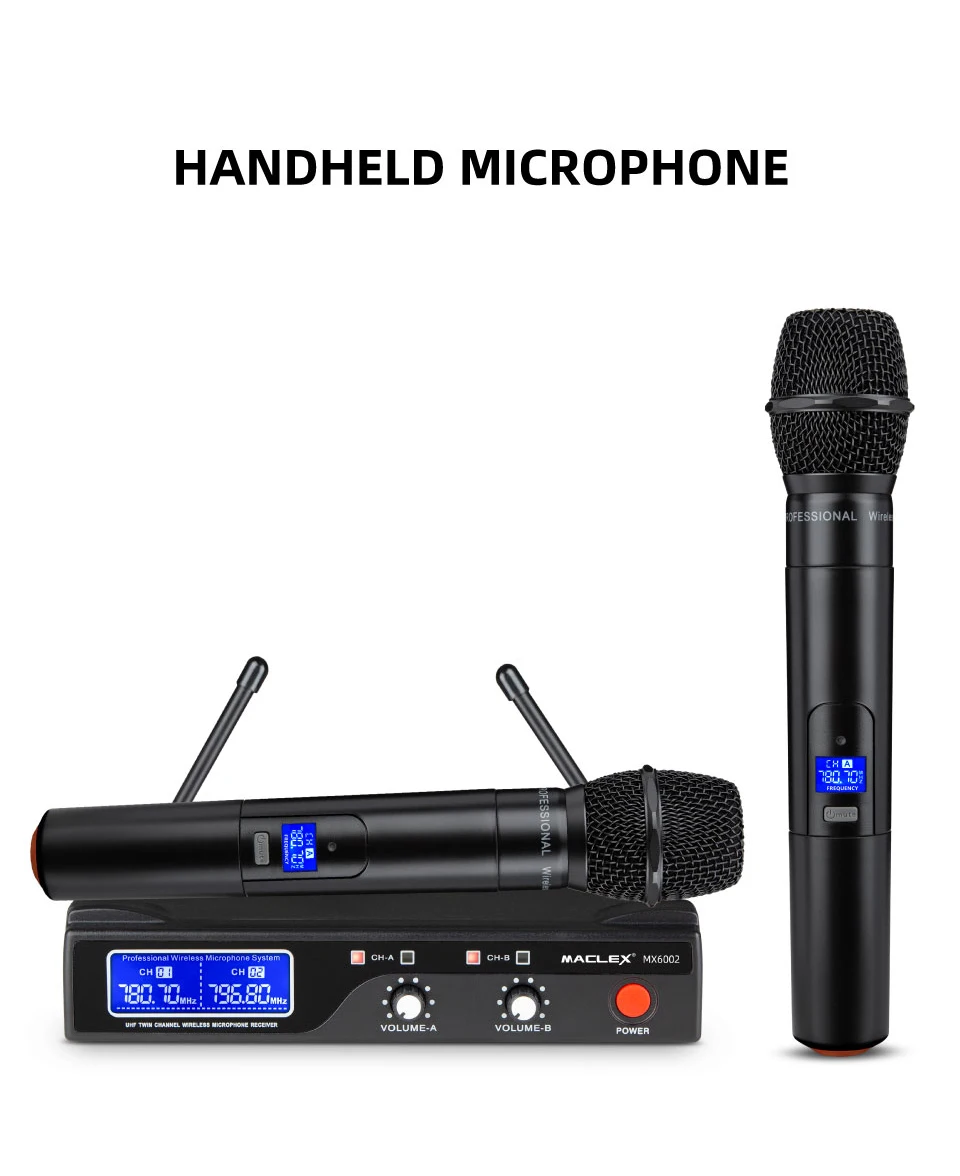 Высокое качество, профессиональный двойной беспроводной микрофон, система сценических выступлений, два беспроводных микрофона, микрофон для караоке