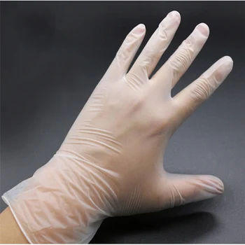 

PVC one-time Inspection Gloves Without Powder Hygiene Transparent Food Grade Fingerprint Touch Screen Work Protection Isolation