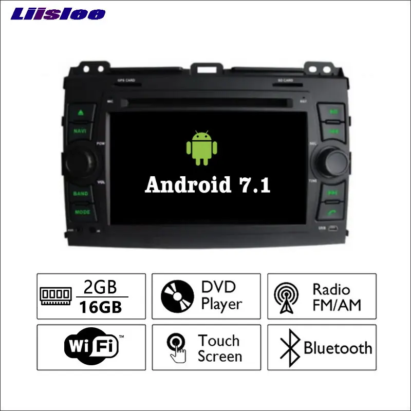 Liislee Android 7 1 2 грамма для Toyota Land Cruiser Prado автомобильное радио Аудио Видео