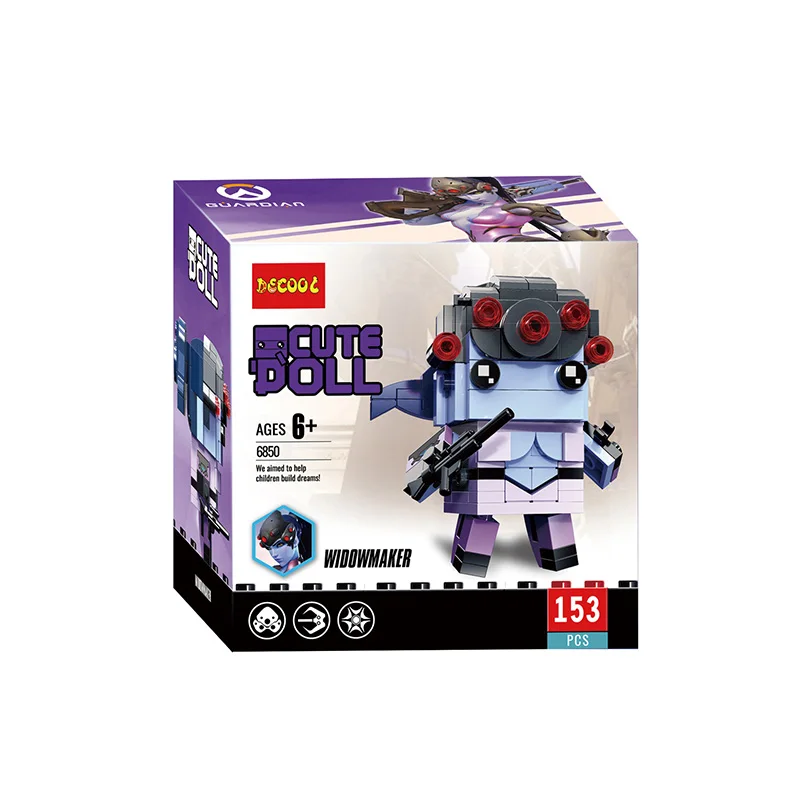 6850 without box Мини-кирпичи Hanzo Pharan Reinharot, строительные блоки, Модель игры, блоки для головы, милая кукла для детей, игрушки 6849 - Цвет: 6850 without box