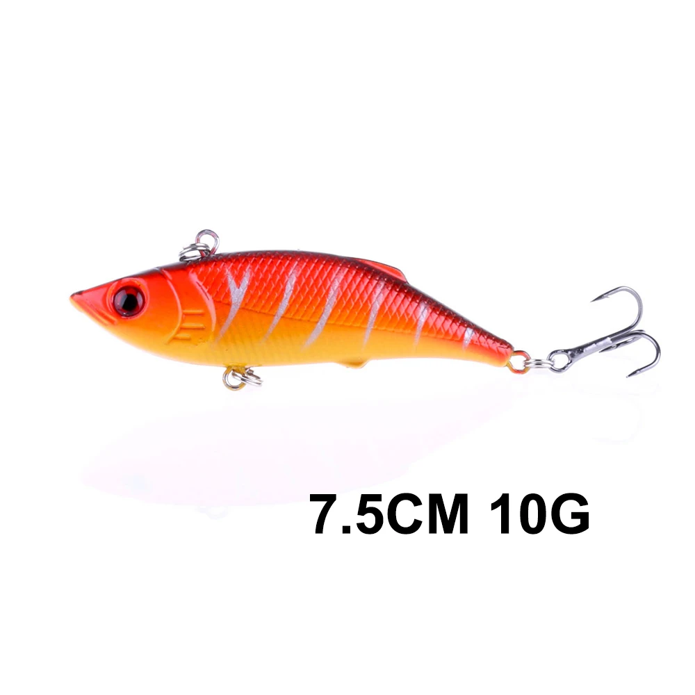 HENGJIA 1 шт. Rattlin блесна жесткая приманка для рыбалки 7,5 см 10 г/6,5 см 12,5g/6 cm 16,5g искусственные приманки 6# крючки Вибрационный Вуфер - Цвет: VI023-1
