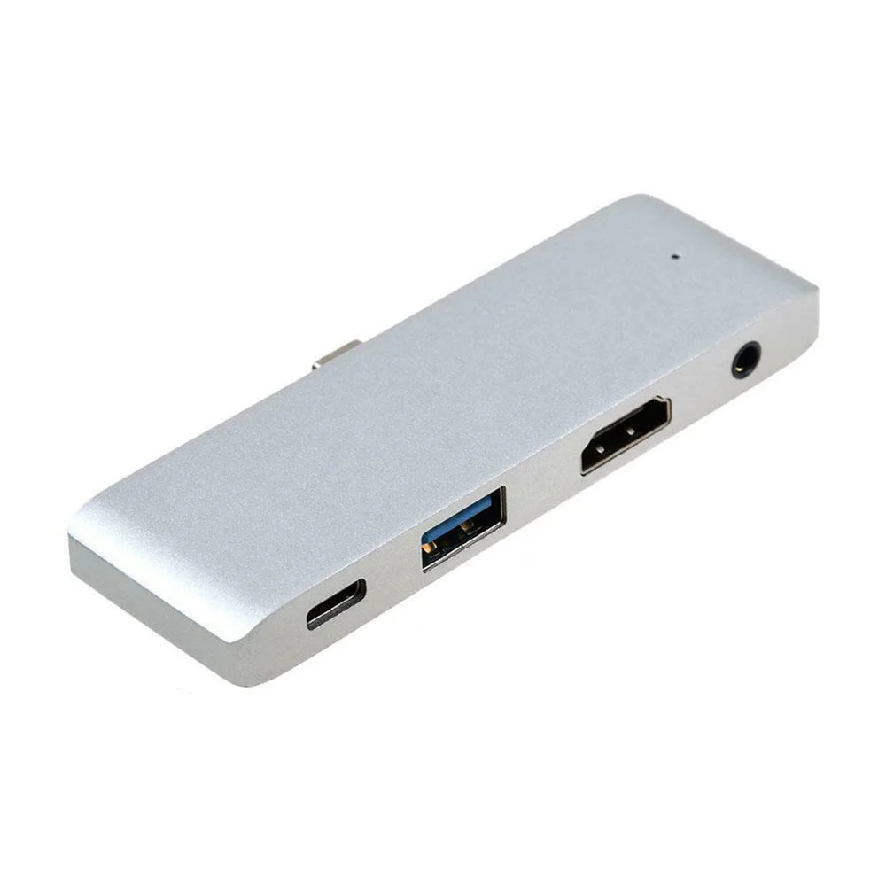 4 в 1 Тип C к USB-C 4K HDMI USB 3,0 3,5 мм аудио концентратор адаптер для IPad Pro потрясающий 4K дисплей