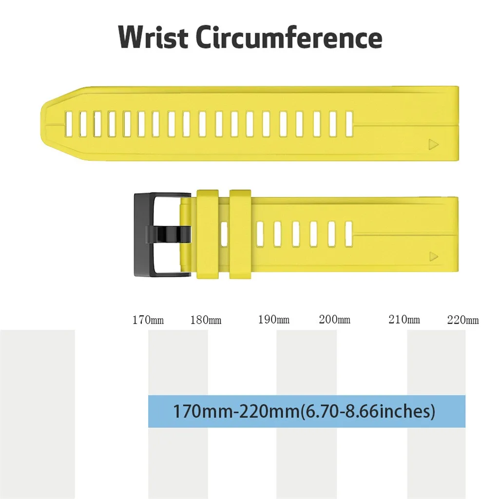 Силиконовый ремешок на запястье для Garmin Fenix 6X/Fenix 6 XPro, ремешок для умных часов, сменный ремешок для мужских и женских часов, спортивный браслет 19Sep