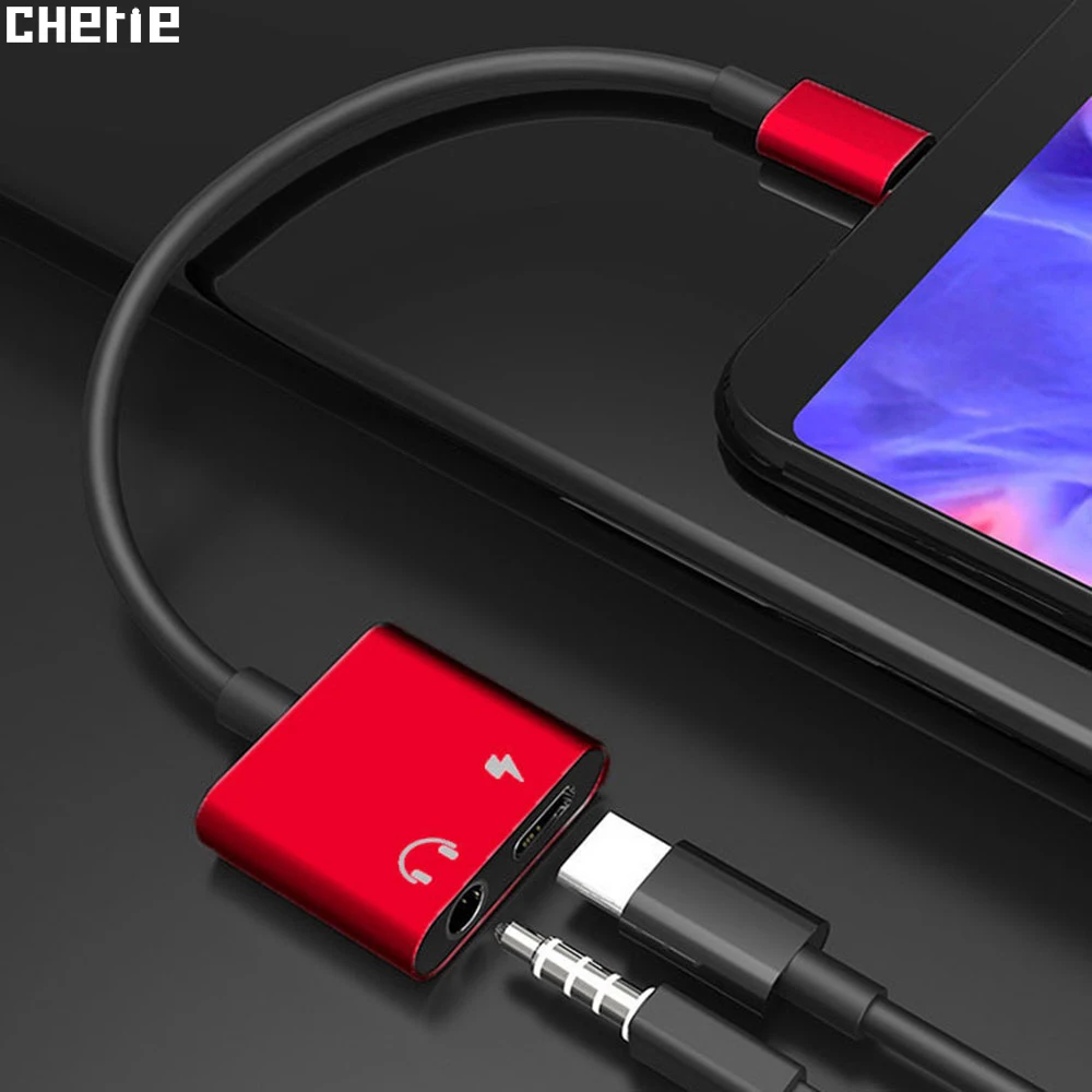 Адаптер для наушников Cherie type C 3,5 Jack для samsung Xiaomi huawei Oneplus 3,5 мм USB C разветвитель для зарядки наушников