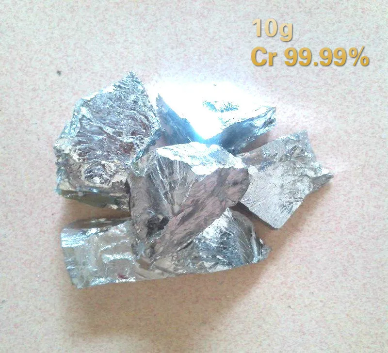 

10g pure chromium block high purity chromium 99.99% chromium metal block vacuum packaging