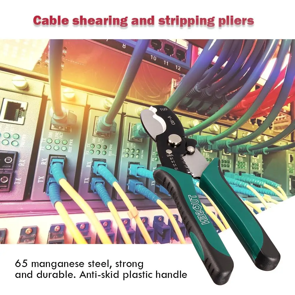 Cable cutter 8 inch TUOSEN Wire Stripper Multi-function Wire Stripping Tool Crimping Pliers Wire Cable Stripper Spring Design Cable cutter 8 inch TUOSEN Wire Stripper Multi-function Wire Stripping Tool Crimping Pliers Wire Cable Stripper Spring Design