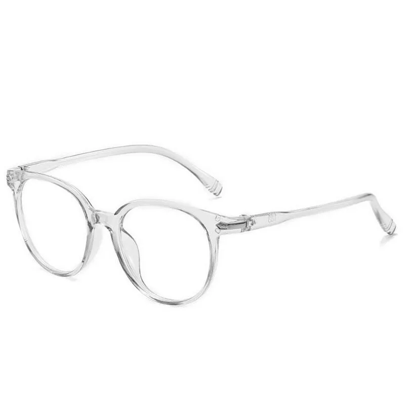 gray frame Женские очки, мужские очки с защитой от синего света, круглые очки с прозрачными линзами, оптические очки 0-0,5-1,0-1,5-2,0-2,5-3,0-6,0 - Цвет оправы: gray frame