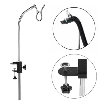

Stainless Steel Dog Grooming Stand Pet Cat Grooming Table Hair Dryer Clamp Clip Holder Tools Holding Flexible Arm Set