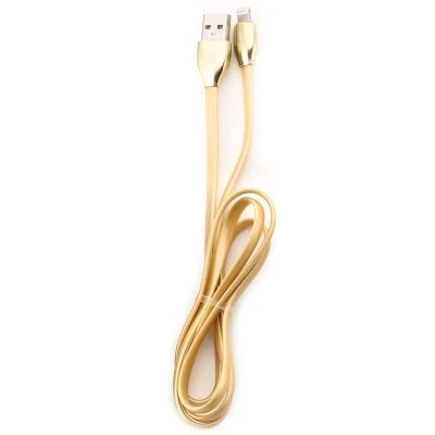 B10) REMAX Портативный 1 м TPE 8 Pin кабель для передачи данных для iPhone(золото