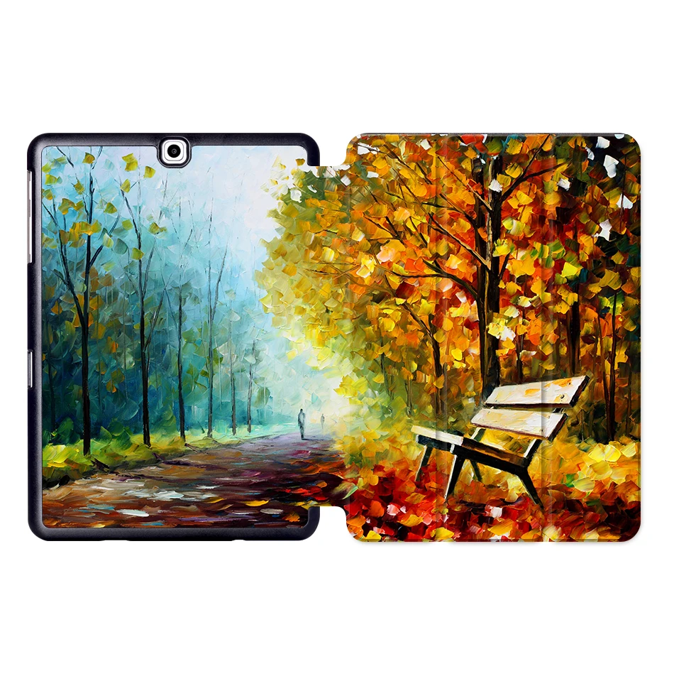 MTT чехол для планшета с масляным рисунком для samsung Galaxy S2 9,7 ''SM-T810 T813 T815 T819 складной магнитный защитный чехол из искусственной кожи с подставкой - Цвет: SS12