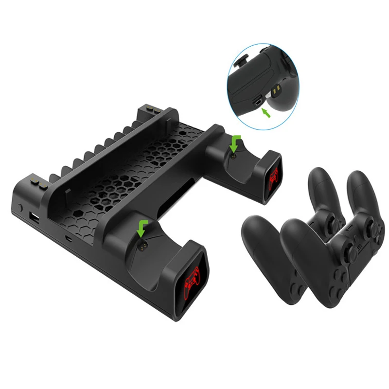 

Used for PS4 PRO Slim game console cooling fan bracket controller charger, gamepad dual charging cooling fan base