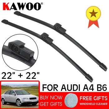

LHD RHD Wipers Front Car Wiper Blades For Audi A4 B6 8E/8H 2000 2001 2002 2003 Year 22"+22" Windshield Windscreen Front Window