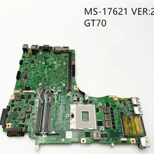 Original para msi gt70 portátil MotherboardMS-1762 MS-17621 ver: 2.1 ddr3 placa-mãe não integrada 100% testado ok