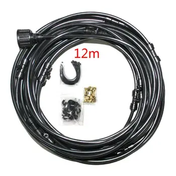 

6/9/12m Garden Tap Water Low Pressure Spray Set Atomization System Patio Cooling Misting Greenhouse Watering Irrigation Kit