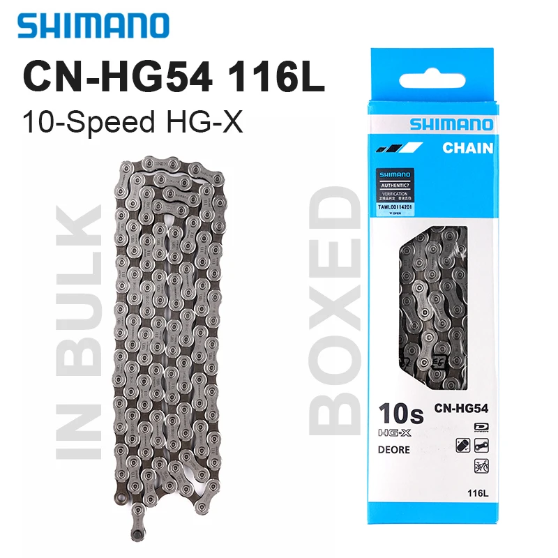 Shimano Deore HG54 Chain 10 Speed 116 Links MTB Bicycle Chains