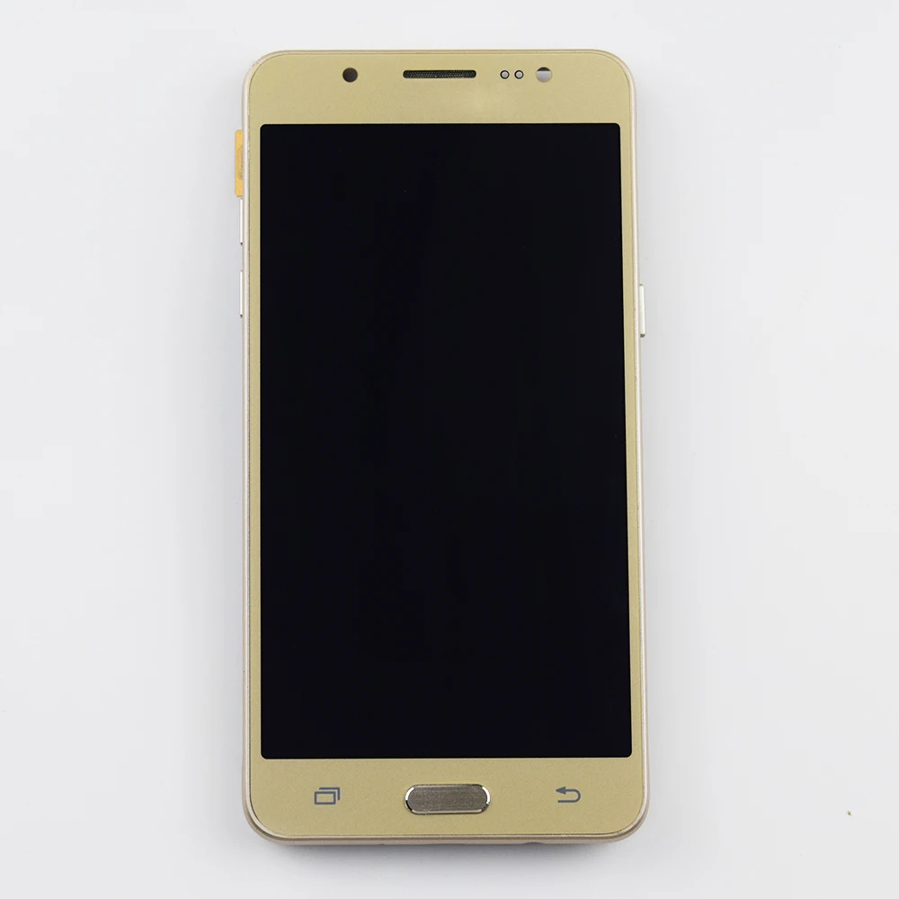 Для samsung Galaxy J5 ЖК-экран J510 J510F J510FN J510M J510Y J510G ЖК-дисплей сенсорный датчик экрана в сборе с рамкой - Цвет: gold with frame