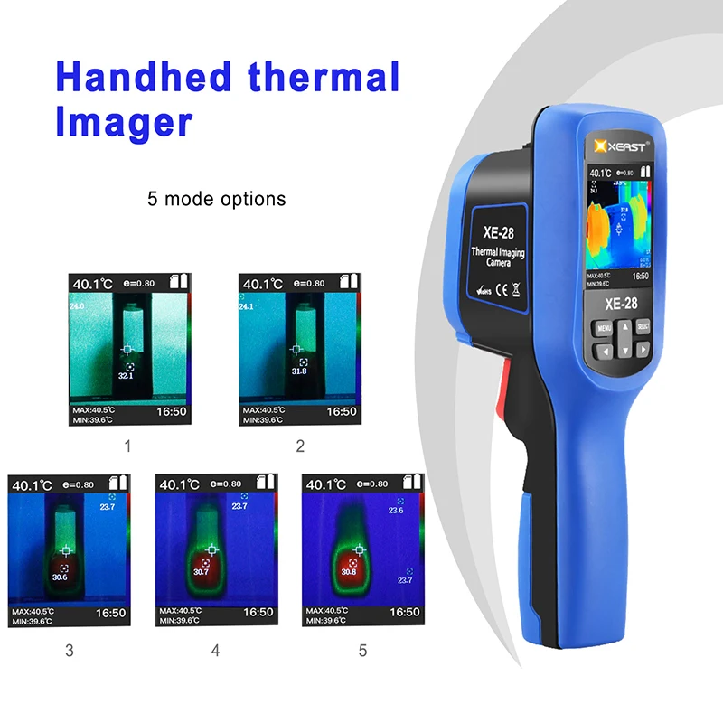 Быстрая в XE-28 Andheld тепловизор камера 60x60 разрешение 3600 пикселей цифровой дисплей тепловизор