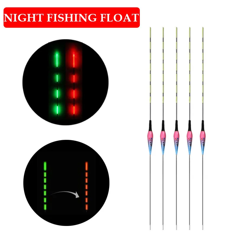 

Luminous Smart LED Fishing Float High Sensitivity Alarm Fish Bite Color Change Electronic Buoy Fish Floating Bobber Stick 6