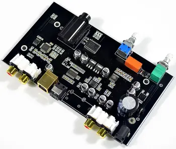 

DC12V PCM5100 MS8416 Coaxial fiber USB input USB decoder board Coaxial fiber Support 96KHZ USB support 48K