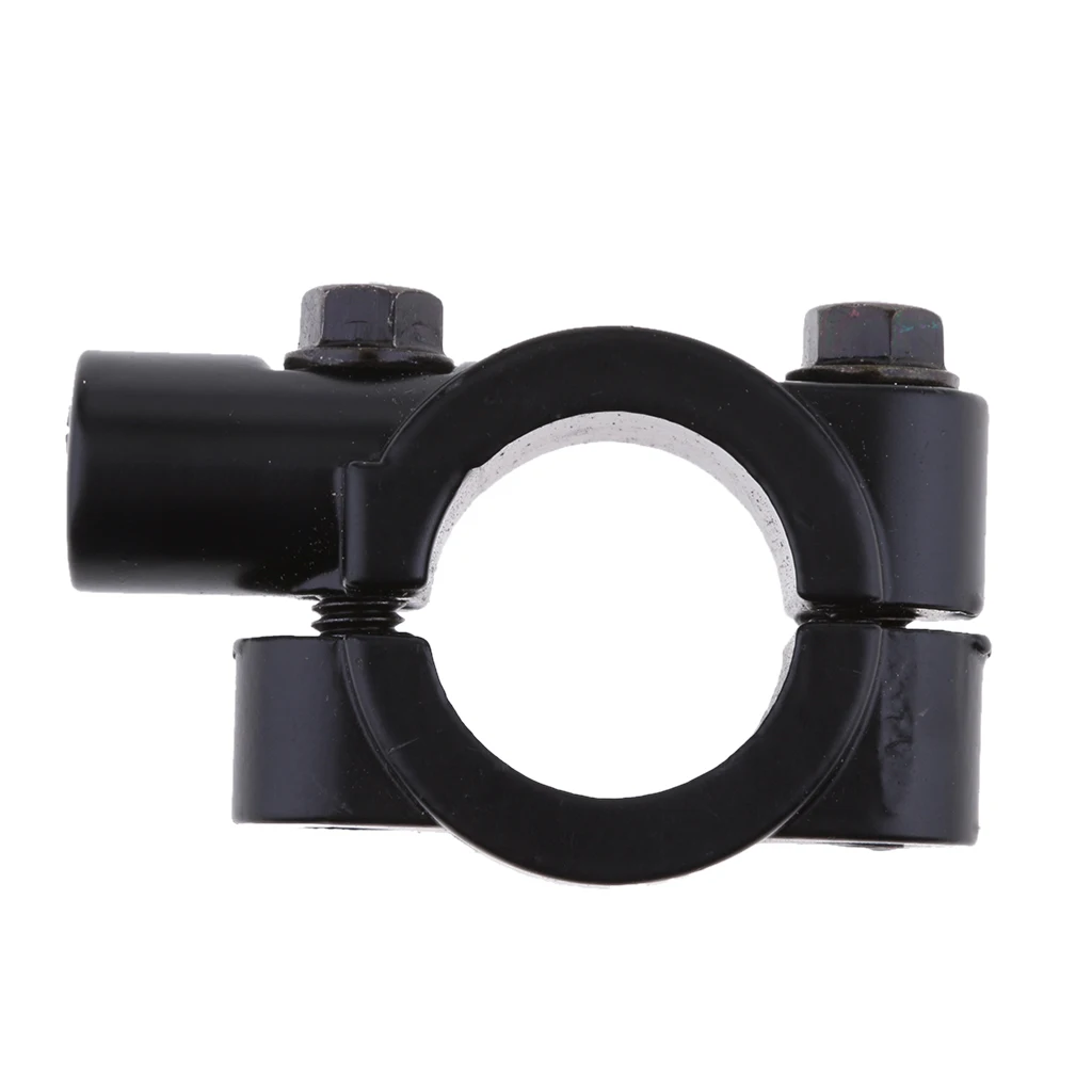 Motorcycle Metal Handle Bars Mirror Mount Clamp Fit Pit Trail Dirt Quad Bikes