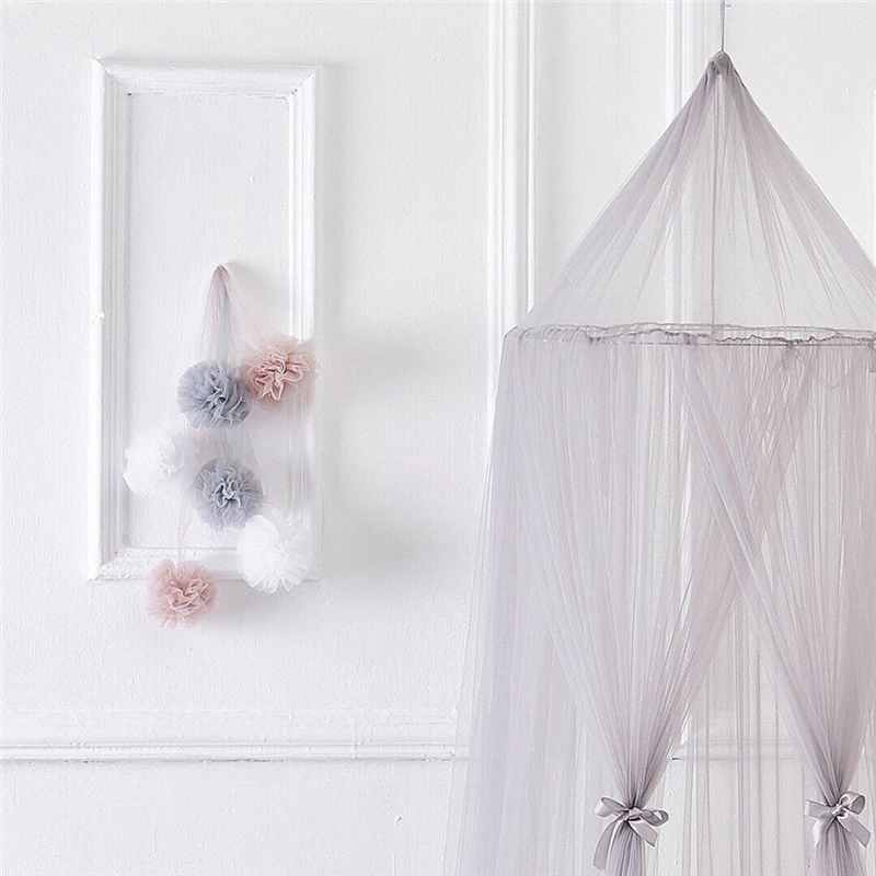 1Pcs Yarn Ornament Decoration Garland for Wedding or Party Children Room Mosquito Net Crib Net Accessories Room Decor Home Decor