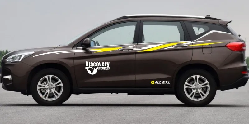 Автомобильные наклейки для Haval M6 внешний вид украшающие наклейки Haval M6 спортивный корпус цветные полоски декоративные наклейки