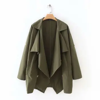 

Woah 2019 YD55-9045 European and American fashion short coat lapels