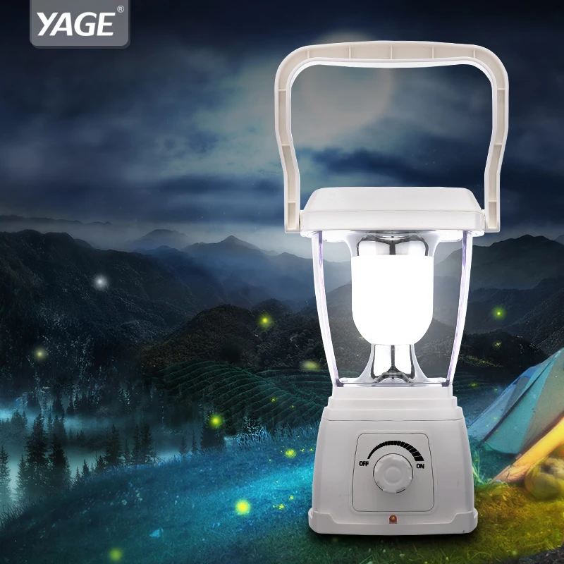 

YAGE LED Rechargeable Solar Powered Lantern Stepless Dimming Portable Light Hangable Outdoor Camping Hiking Tent Night Light
