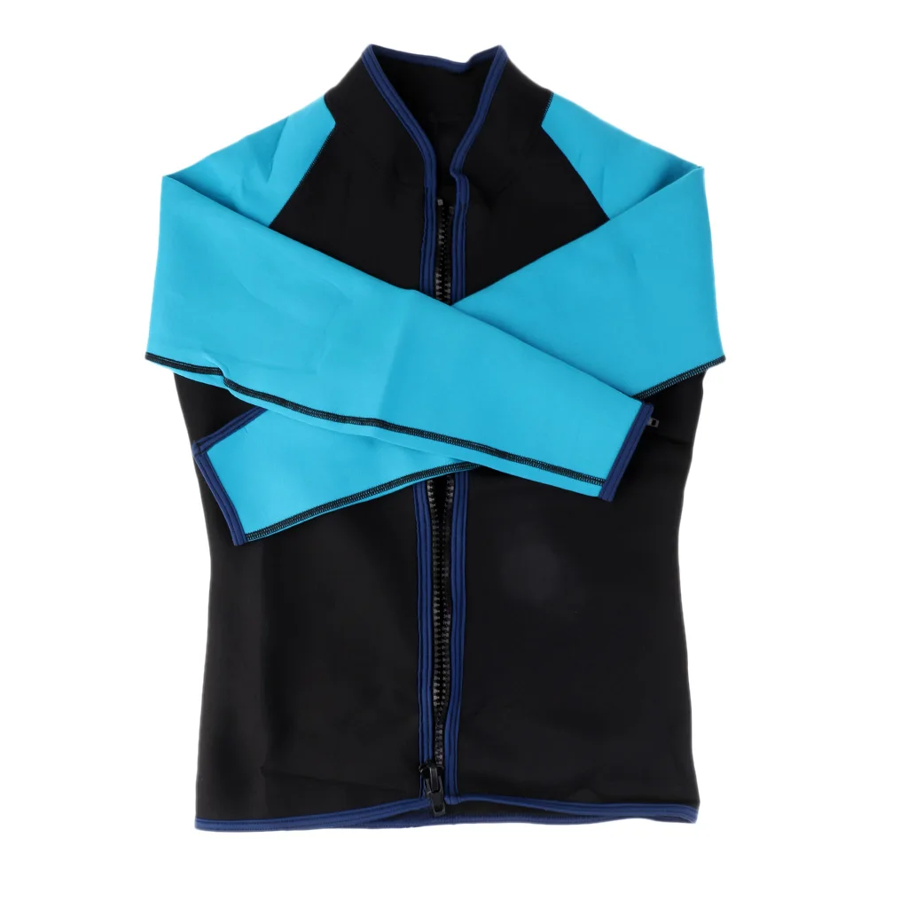 2mm Men Neoprene Scuba Diving Jacket Wetsuit UV Protect Swimsuit Swim Surf Top Scuba Diving Jacket Surfing Wetsuit