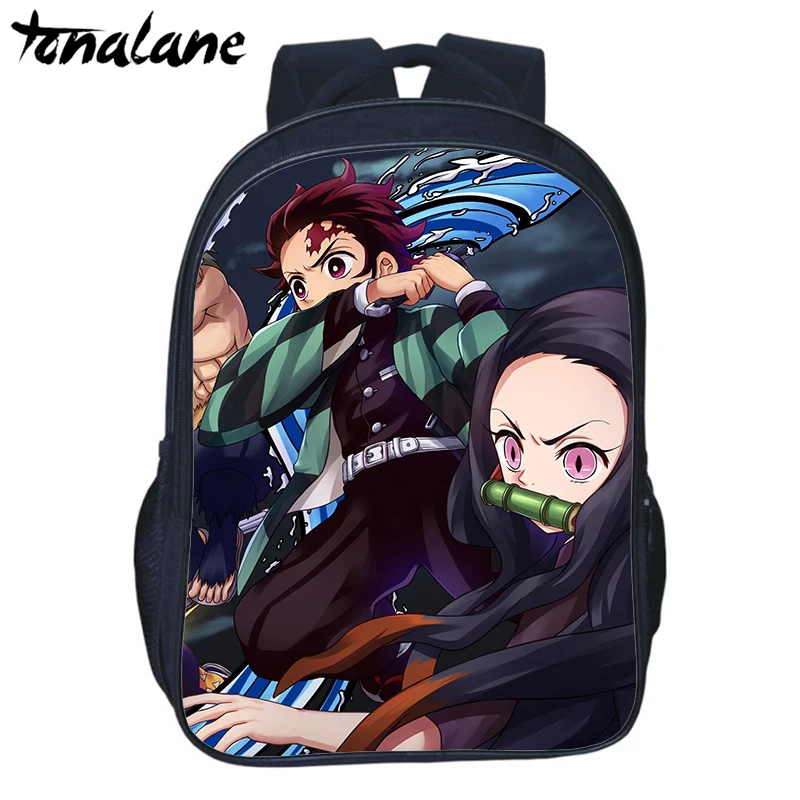 Аниме Demon Slayer Kimetsu No Yaiba рюкзак для подростков девочек мальчиков детские школьные сумки для женщин и мужчин Harajuku повседневные дорожные сумки - Цвет: 13