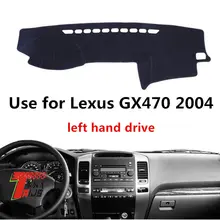 TAIJS-cubierta de tablero de coche de fibra de poliéster, antipolvo, para Lexus GX470 2004, conducción a mano izquierda