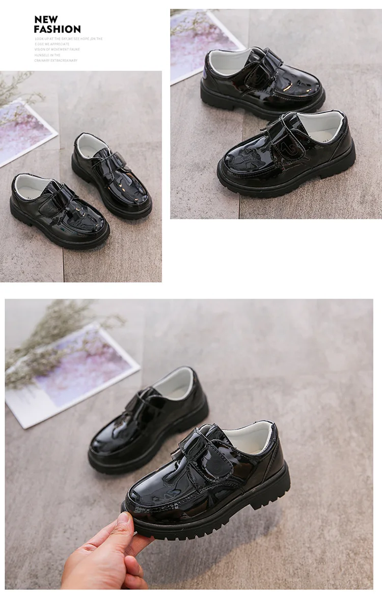 boy sandals fashion New Kids Leather Shoes for Boys Formal Oxford Shoes Fashion Lace Uo Children Casual Leather Shoes Girls Moccasins Wedding Shoes children's sandals near me