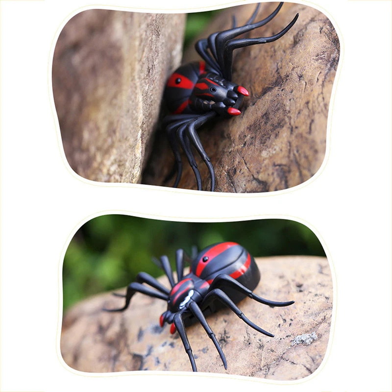 Nuevo caliente infrarrojos araña Control remoto Durable de alta calidad vivo lindo juguete de Animal broma insectos broma truco aterrador juguetes #259205