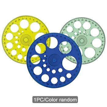 

Drawing Tool Office Stationery Protractor Round Ruler Template Drafting Supplies School Geometry 360 Degree Patchwork