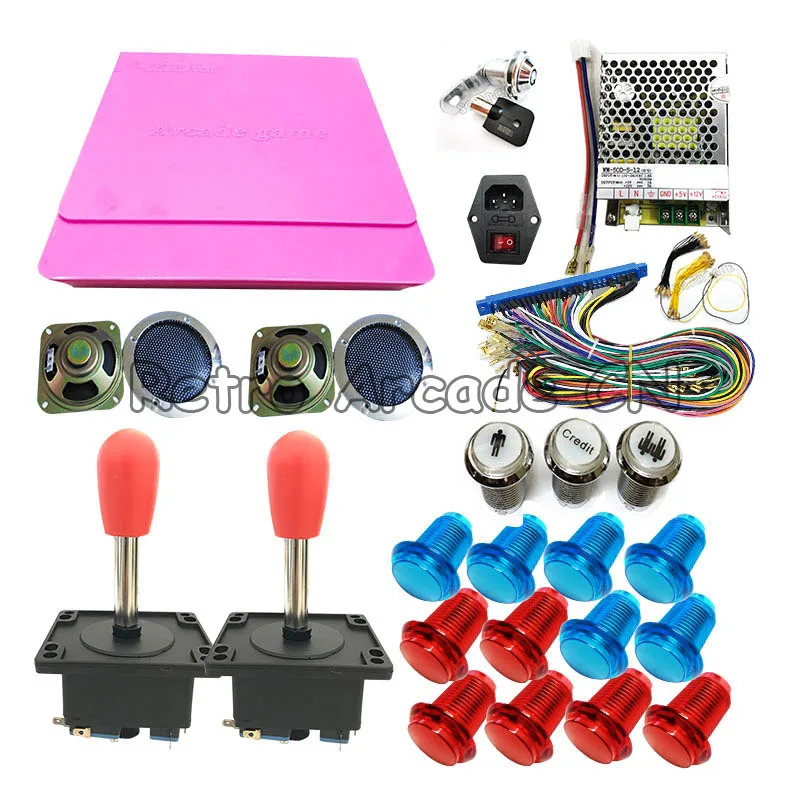 US $128.63 1299 in 1 Jamma HDMIVGA Output with power supply joystick LED buttons bundles kit accessories For Arcade cabinet game machines