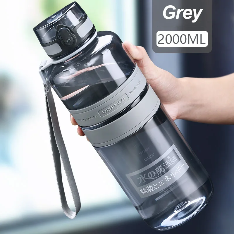 1.5l/2l Water Bottle Large Capacity With Straw Tritan Cup Sport Fitness  Student Cups Outdoor Portable Plastic Drink Water Bottle - Water Bottles -  AliExpress