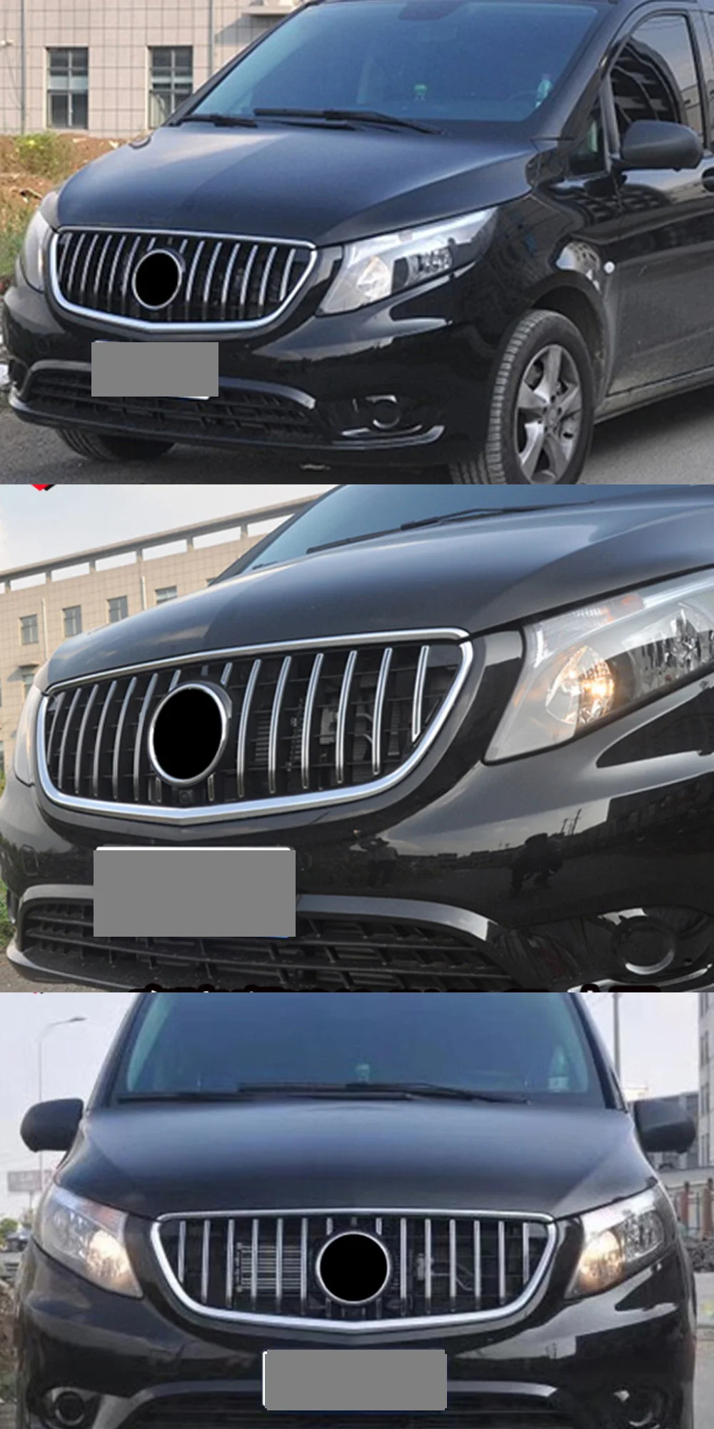 Для Mercedes V class W447 GT грили vito V260 V250 гоночная решетка-18 без эмблемы