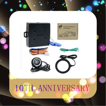 

2pcs Car Alarm Engine Push Start Button RFID Lock Ignition Starter Keyless Entry Start Stop Immobilizer Anti-theft System