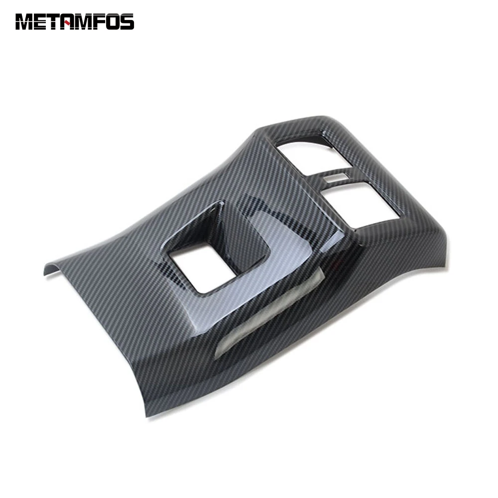 

For Toyota Rav4 Rav 4 2019 2020 ABS Carbon Fiber Rear Air Conditioning Flow Vent Outlet Cover Trim Sticker Interior Accessories