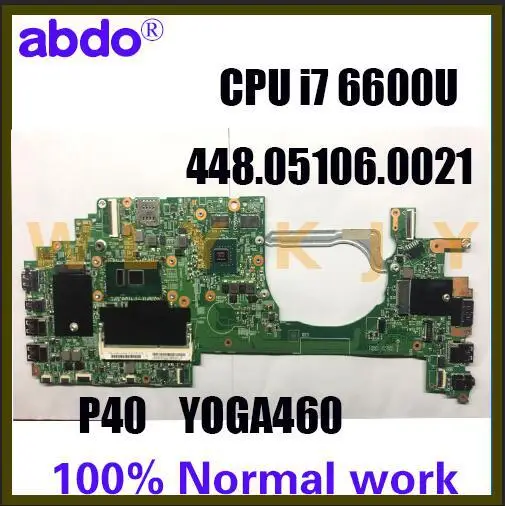 Материнская плата для ноутбука Lenovo ThinkPad P40 Yoga 460 LCL-1 MB 14283-2 448.05106.0021 I7 6600U 2G
