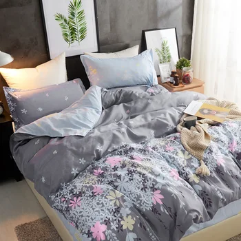 

Thumbedding Rosemary Bedding Set Queen Size Elegant Romantic Soft Duvet Cover Grey King Full Twin Single Unique Design Bed Set