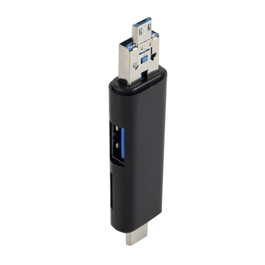 5 в 1 USB 3,0 type C/USB/Micro USB SD TF считыватель карт памяти OTG адаптер разъем Высокоскоростной считыватель карт памяти