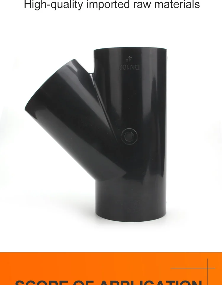 de Água, Encaixe de Tubulação, Skew PVC Wye, 45 Graus Y Tee