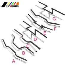 Мотоцикл Универсальный 22 мм 25 мм руль тяги прямые пользовательские ручки Z-Bar для Harley Chopper Bobber Кафе Racer Cruiser Bobber
