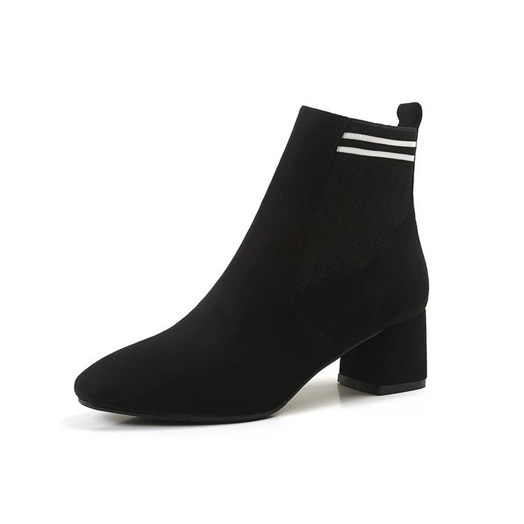 black booties skinny heel