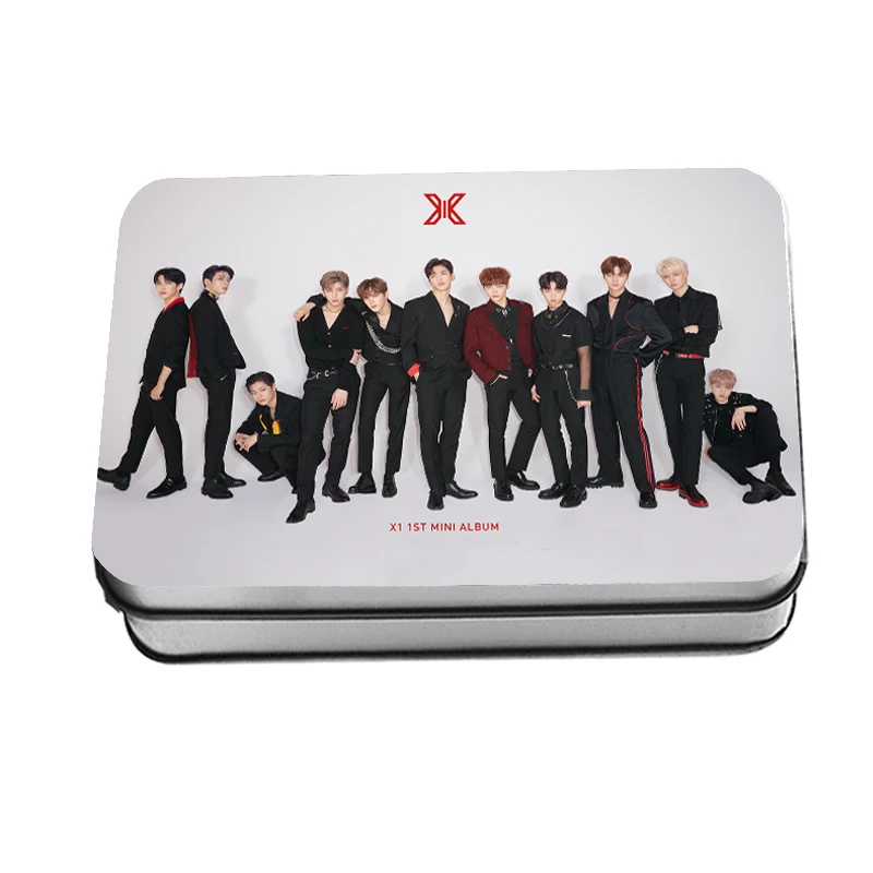Kpop Produce101 X1 альбом фотография Поляроида Lomo карты Мода Fans XONE вентиляторы коллекция металлическая коробка 30 шт./кор
