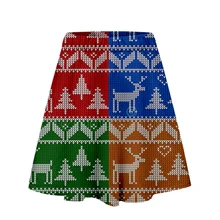 Рождественская юбка Harajuku Повседневная стиль Harajuku поп Рождественские юбки новые сексуальные Kpops женские повседневные юбки уличная