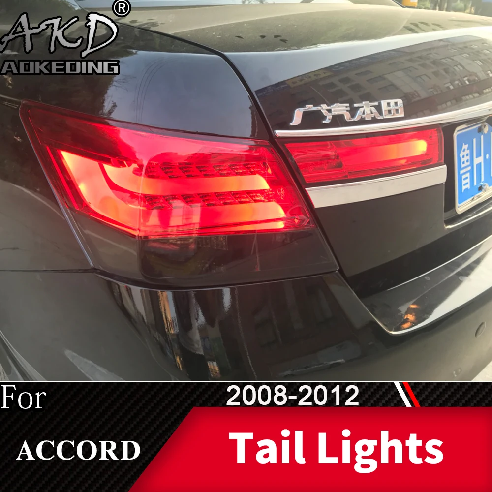 

AKD для Honda Accord 2008-2012 Задняя светодиодная лампа в сборе Улучшенный динамический сигнал автомобильные аксессуары