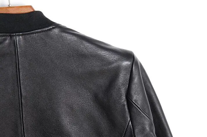 Брендовая Мужская винтажная мотоциклетная кожаная куртка Slim Fit Лоскутная Повседневная Овчина из натуральной кожи мужской кожаный плащ Байкер chaqueta cuero