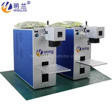 

20W hot sell fiber laser marking machine with rotary 20W Raycus metal engraving machine have good price